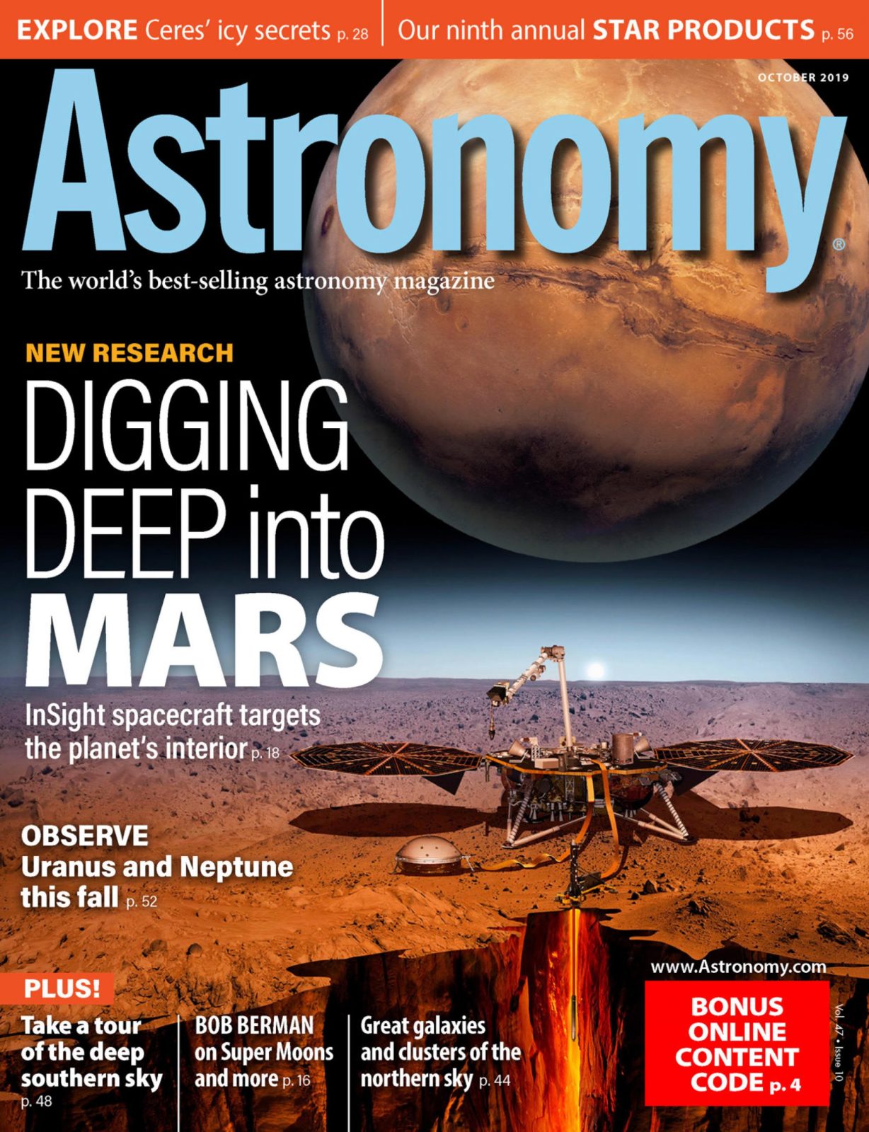 Astronomy 天文学杂志 OCTOBER 2019